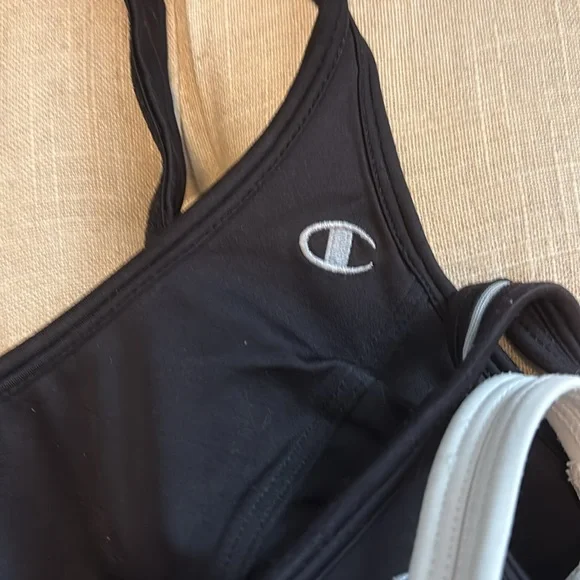 Champion Women's -High Impact Black and White Sports Bra Set of 4 - Picture 2 of 3